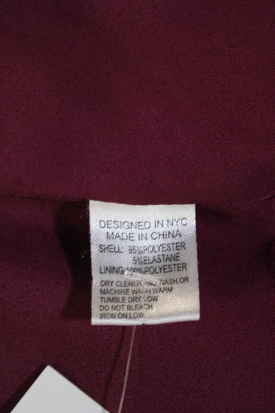 Yumi Kim Womens One Shoulder Sleeveless Front Slit Dress Purple Size Small