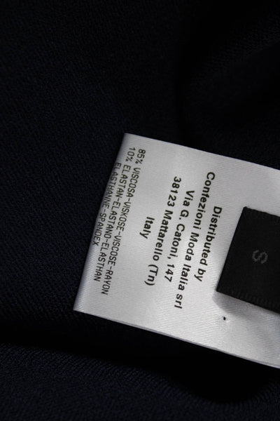 Calvin Klein Collection Womens Scoop Neck Sleeveless Sheath Dress Dark Navy Size