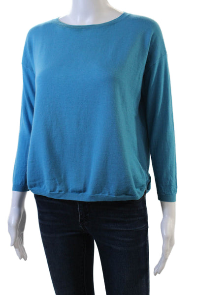 Rag & Bone Womens Wool Long Sleeve Knit Pullover Top Blue Size 6