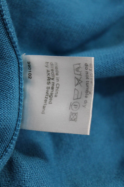 Rag & Bone Womens Wool Long Sleeve Knit Pullover Top Blue Size 6