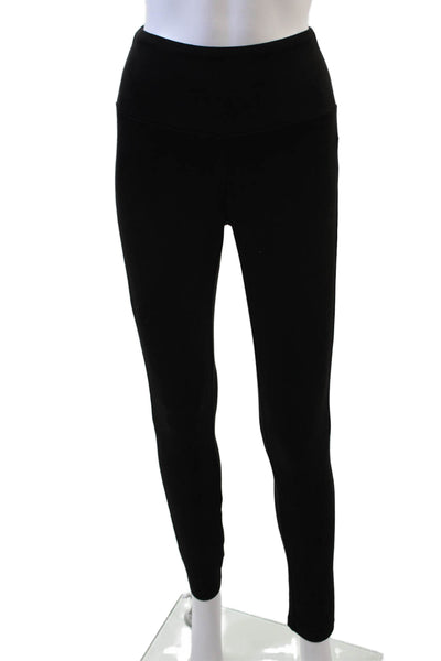 J. Mclaughlin Womens Faux Suede Pull On Slim Leg Legging Pants Black Size Small