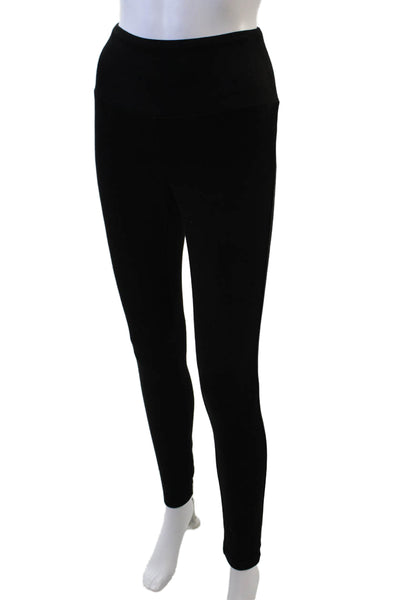 J. Mclaughlin Womens Faux Suede Pull On Slim Leg Legging Pants Black Size Small
