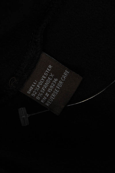 J. Mclaughlin Womens Faux Suede Pull On Slim Leg Legging Pants Black Size Small