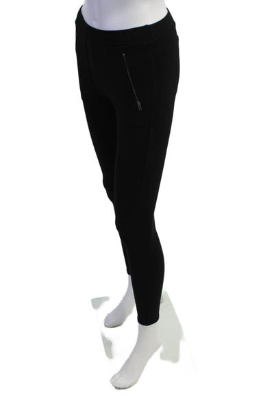 Ella Moss Womens Elastic Waistband Lined Skinny Leg Pants Black Size XS