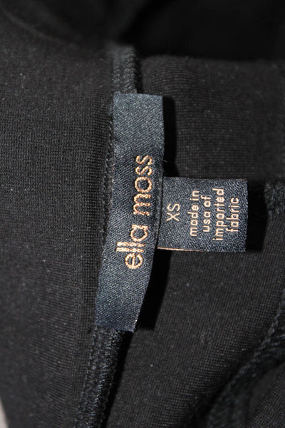 Ella Moss Womens Elastic Waistband Lined Skinny Leg Pants Black Size XS