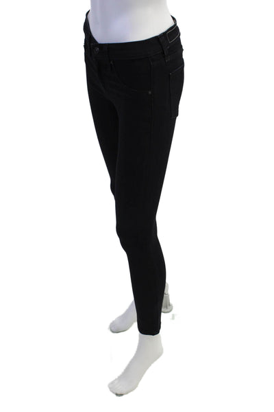 Rag & Bone Womens Cotton Zip Button Skinny Leg Jeans Black Size EUR 25