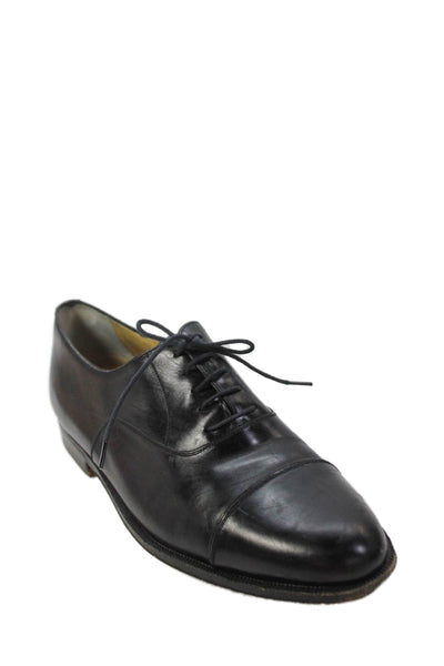 Cole Haan Mens Leather Lace Up Oxford Dress Shoes Black Size 8.5 Medium