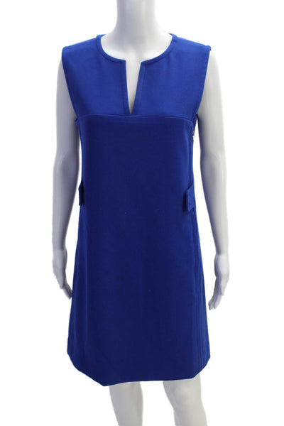 Rachel Roy Womens Sleeveless Knee Length Shift Dress Cobalt Blue Size 8