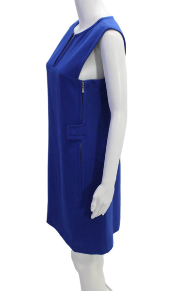 Rachel Roy Womens Sleeveless Knee Length Shift Dress Cobalt Blue Size 8