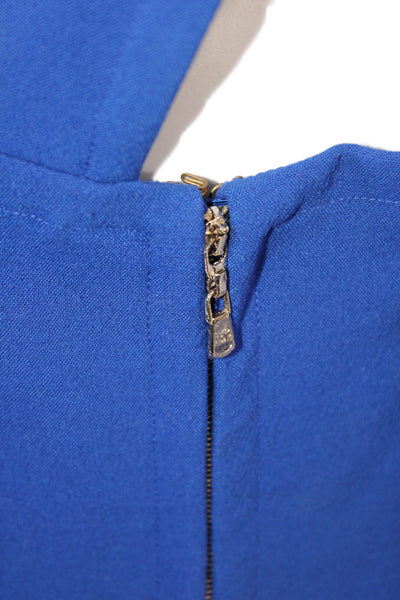 Rachel Roy Womens Sleeveless Knee Length Shift Dress Cobalt Blue Size 8