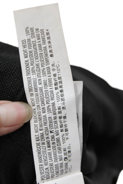 Endless Rose Womens Textured Zip Lined Pleated Dress Shorts Black Size S