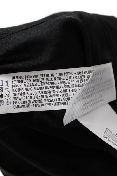 Endless Rose Womens Textured Zip Lined Pleated Dress Shorts Black Size S