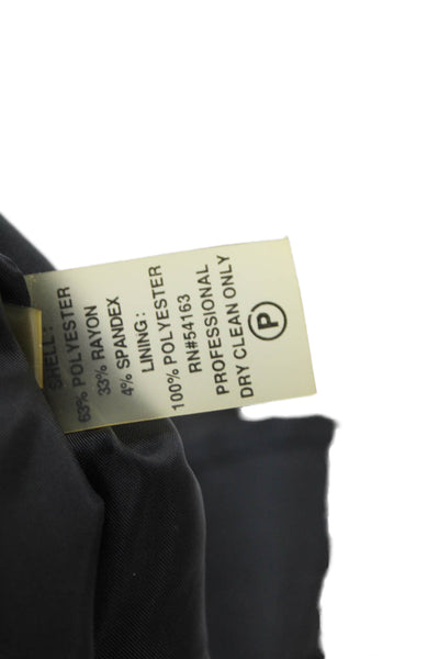 Calvin Klein Womens Back Zip Sleeveless Scoop Neck Sheath Dress Black Size 8
