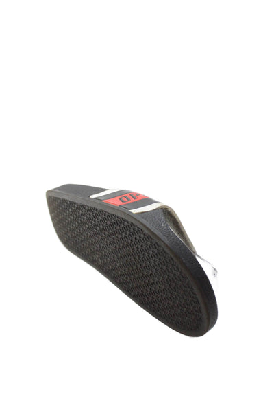 Opening Ceremony Womens Slide On Pool Sandals Black Red Size 38 8