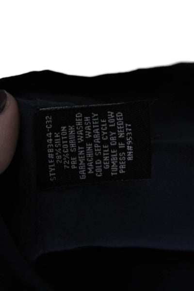 Sanctuary Womens Sleeveless Scoop Neck Embroidered Boxy Top Blue Size Medium