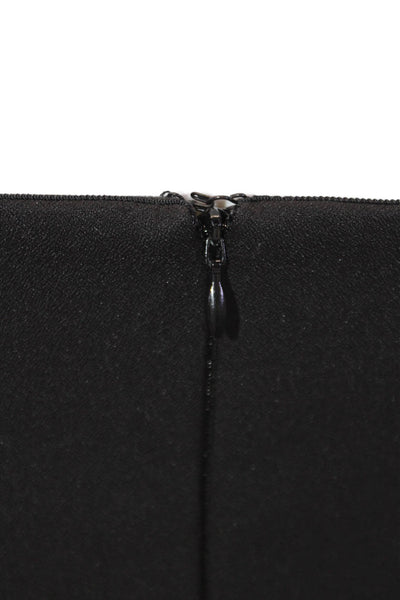 Sandy Liang Womens Back Zip Strapless Mini Walsh Sheath Dress Black Size 4