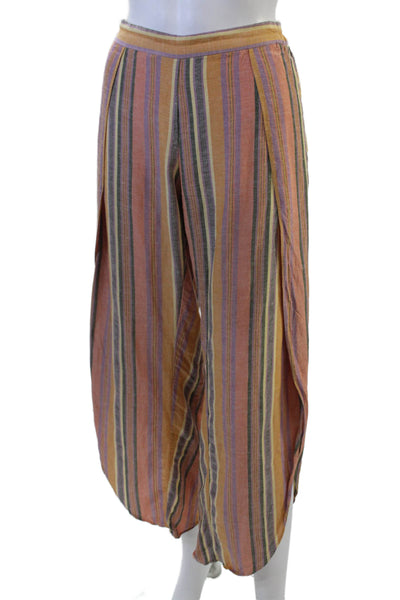 Drew Womens Striped Print Straight Leg Slip-On Casual Pants Multicolor Size XS