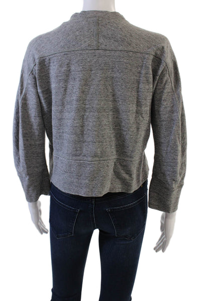 Dsquared2 Womens Cotton Round Neck Long Sleeve Pullover T-Shirt Gray Size XS