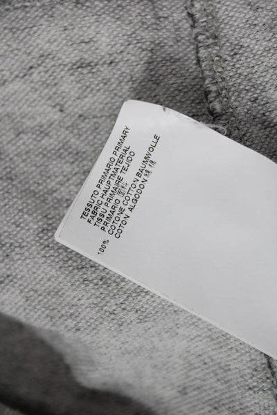 Dsquared2 Womens Cotton Round Neck Long Sleeve Pullover T-Shirt Gray Size XS