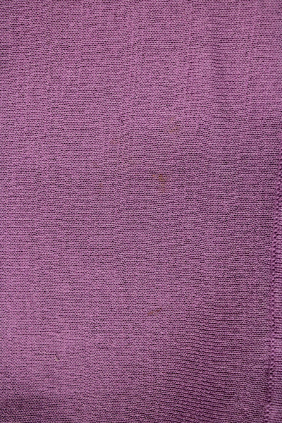 Gerard Darel Womens Cotton Hook & Loop Tank Top Cardigan Set Purple Size XS