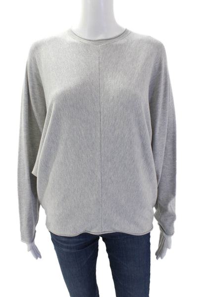 Survival Womens Oversized Long Sleeve Pullover Knit Sweater Gray Size M