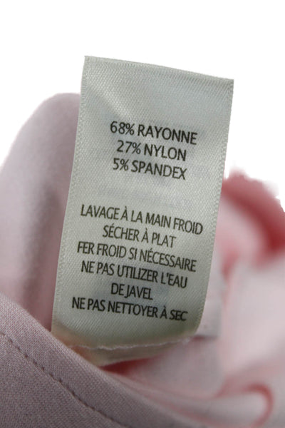 Ecru Womens Solid Stretch Side Zip High-Rise Cropped Pants Pink Size XL