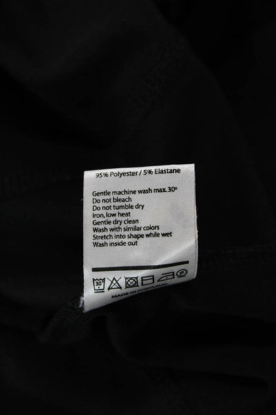 Wood Wood Womens Crew Neck Long Sleeve Paneled Detail Dress Black Size XS