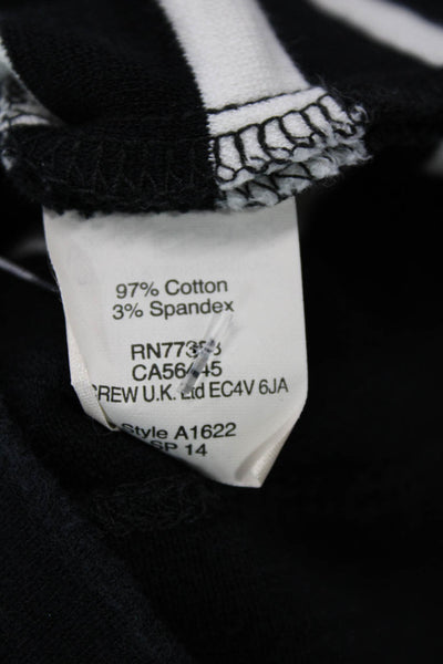 Madewell Womens Striped Sleeveless A Line Dress Black White Cotton Size Large