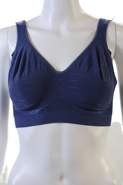 Baliintimates Womens Pull On Sports Bra In The Navy Blue Size Medium