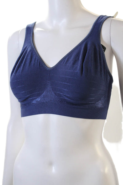 Baliintimates Womens Pull On Sports Bra In The Navy Blue Size Medium