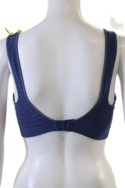 Baliintimates Womens Pull On Sports Bra In The Navy Blue Size Medium