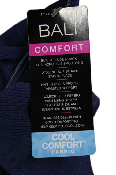 Baliintimates Womens Pull On Sports Bra In The Navy Blue Size Medium