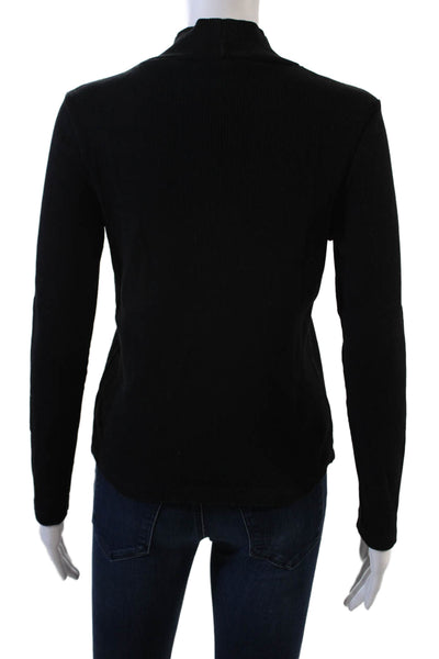Lauren Ralph Lauren Womens Ribbed Turtleneck Sweater Black Size Petite