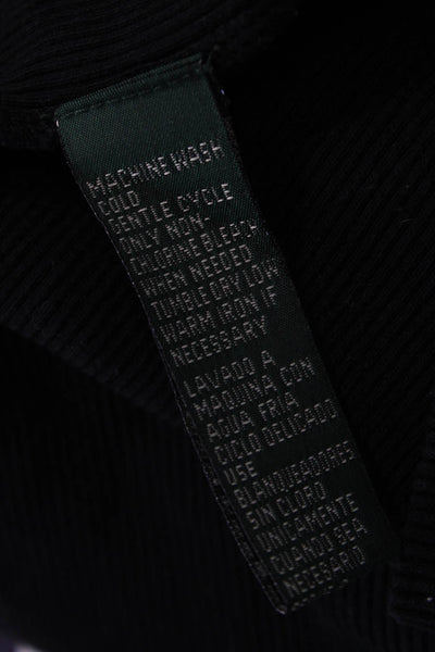 Lauren Ralph Lauren Womens Ribbed Turtleneck Sweater Black Size Petite