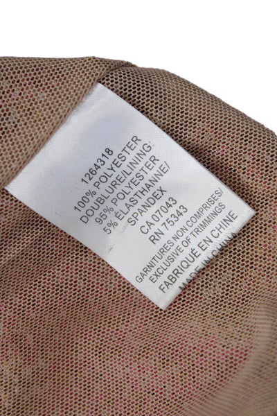 House of Harlow 1960 Womens Knit Striped Tasseled Detail Shorts Pink Size M