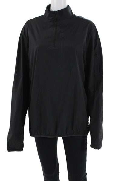 Brady Unisex Adults High Neck Quarter Zip Pullover Jacket Black Size L