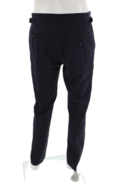 Polo Ralph Lauren Mens Solid Four Pocket Mid-Rise Slim Fit Pants Navy Size 38L