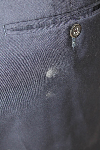 Polo Ralph Lauren Mens Solid Four Pocket Mid-Rise Slim Fit Pants Navy Size 38L