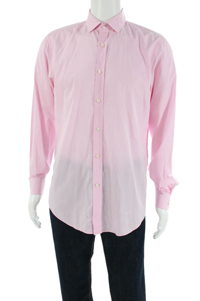 Ralph Lauren Black Label Mens Long Sleeve Button Up SHirt Pink Size 16/175