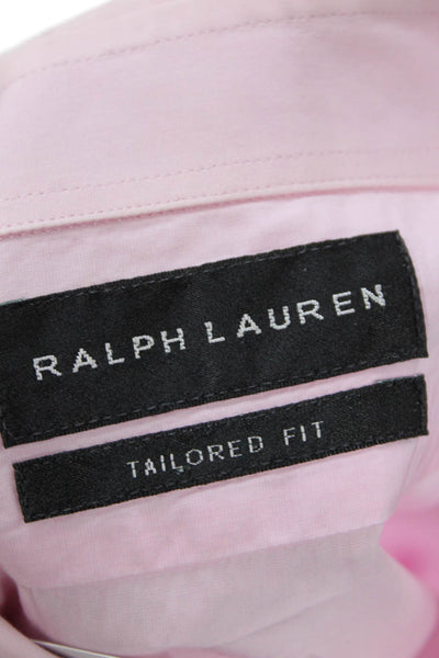 Ralph Lauren Black Label Mens Long Sleeve Button Up SHirt Pink Size 16/175