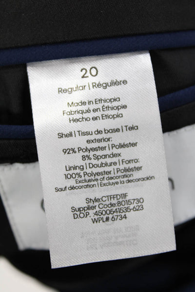 Calvin Klein Boys Two Button Notched Lapel Slim Fit Blazer Jacket Navy Size 20