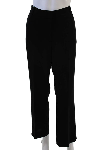 Hobbs London Womens High Rise Creased Wide Leg Dress Pants Black Size 6