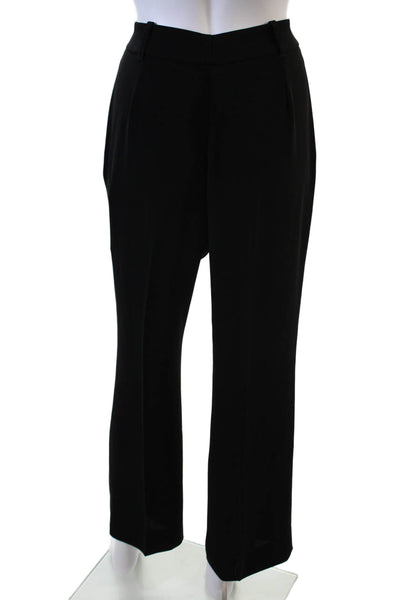 Hobbs London Womens High Rise Creased Wide Leg Dress Pants Black Size 6
