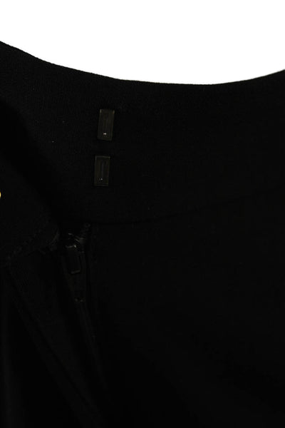 Hobbs London Womens High Rise Creased Wide Leg Dress Pants Black Size 6