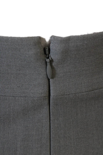 J Crew Mercantile Womens Knee Length Pencil Skirt Light Gray Size 8