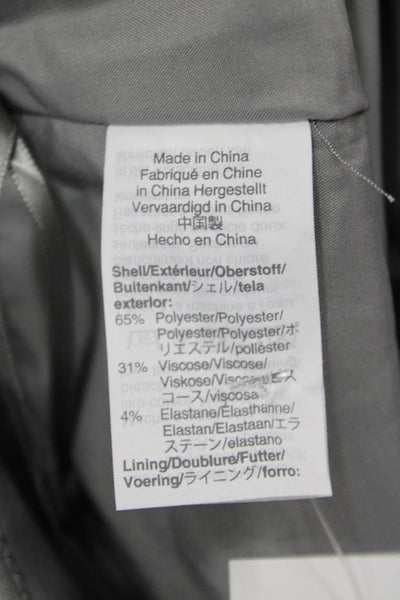 J Crew Mercantile Womens Knee Length Pencil Skirt Light Gray Size 8