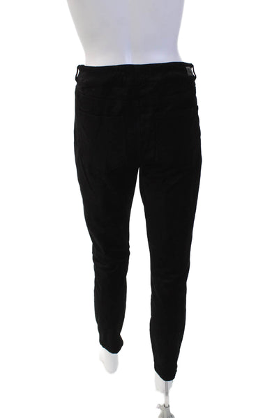 Armani Collezioni Womens High Rise Pleated Trouser Pants Gray Wool Size 10