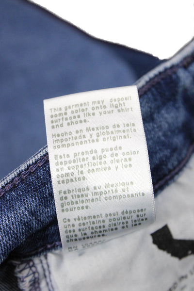 Adriano Goldschmied Womens Cotton Zip Button Boot Cut Jeans Blue Size EUR 24