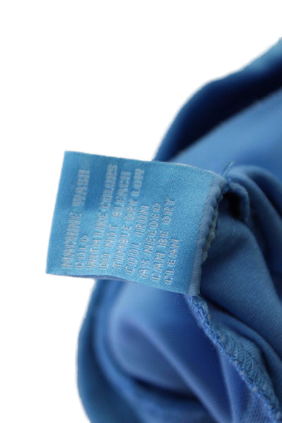 J. Mclaughlin Womens High Waisted Back Pocketed Straight Leg Pants Blue Size 6