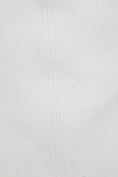 Helmut Lang Womens Elastic Waist Stretch Mini Skirt Solid White Size XS